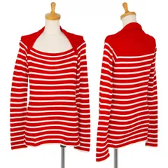 ジャンポールゴルチエ ファムJean Paul GAULTIER FEMME ネック変形ボーダーニット 赤白40のサムネイル