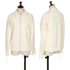 コムデギャルソンCOMME des GARCONS グローブレースアップポリジップブルゾン クリームM位のサムネイル