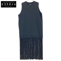 MM6　エムエムシックス　ブラック 18SS S52CT0349 ノースリーブフリンジワンピース　無し