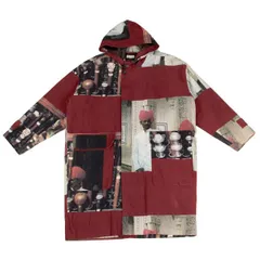 ポールスミスPaul Smith LONDON 転写プリントコーデュロイフーデッドコート ワインマルチLのサムネイル
