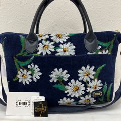美品 フェイラー トートバッグ 2way ローランサン フラワー ショルダー