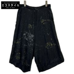 Y's (Wise) Black YJ-P20-206 All-over print pants 1