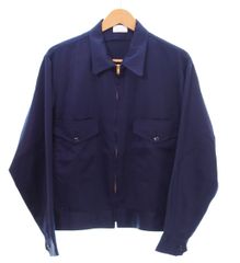 L40s 50s レーヨン　ギャバジャン　茄子紺　ナス紺　ナスコン　フラップ付 L40s 50s レーヨン ギャバジャン 茄子紺 ナス紺 ナスコン フラップ付