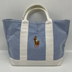 BN9320□ポロラルフローレン ダンガリー トートバッグ 多色刺繍 ビッグポニーのサムネイル