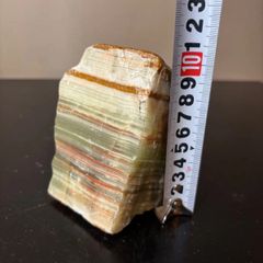 北極熊彫刻、メノウ、オニキス（縞瑪瑙）天然石ホッキョクグマの彫刻