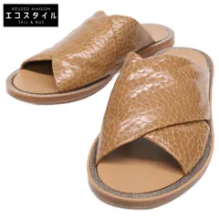 BRUNELLO CUCINELLI　ブルネロクチネリ　【美品】レザー モニーレ装飾 クロスサンダル　36のサムネイル
