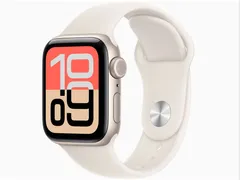 【IMEI利用制限：△】Apple Watch SE 3 GPS+Cellularモデル 40mm MEP64J/A [スターライトスポーツバンド S/M]