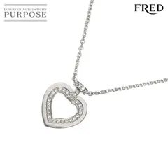 フレッド FRED プリティウーマン ダイヤ ネックレス 42cm ミディアム K18 WG ホワイトゴールド 750 Diamond Necklace 90323677のサムネイル