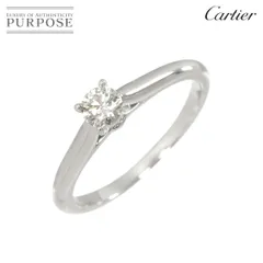 カルティエ Cartier 1895 ソリテール #46 リング ダイヤ 0.23ct D/VS1/3EX Pt プラチナ Solitaire Ring【証明書・鑑定書付き】 90328884のサムネイル
