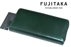 【定価8万2500円】新品 FUJITAKA【フォールII】オイルコードバン ラウンドファスナー長財布 614617 フジタカのサムネイル