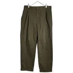 Polo by Ralph Lauren ポロ ラルフローレン 2タック チノパンツ ポロチノ グリーン(メンズ W35 L30)中古 古着 Y4154のサムネイル