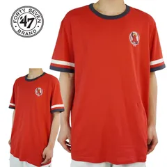 フォーティーセブンブランド47 BRANDメンズ TシャツANGELES TEEエンゼルス TシャツRED(レッド)MLB メジャー LA カットソー インナー トップス 赤 白 男女兼用のサムネイル