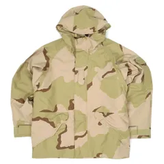 米軍実物 US.ARMY 稀少ショート丈 未使用 デッドストック 00s ECWCS GORE-TEX ゴアテックスパーカー 迷彩 定番 ミリタリー 軍物 官給 放出 ジャケット 3C デザートカモ柄 LARGE-SHORT【中古】のサムネイル