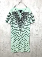 MARC BY MARC JACOBS マークバイマークジェイコブス スキッパー 半袖 プリント Iライン ワンピース sizeS/緑 ■■レディースのサムネイル