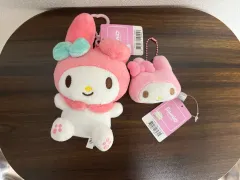 サンリオ マイメロディ キーホルダー 2種セット 顔 キーホルダー ぬいぐるみ キーホルダー ガチャ