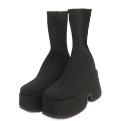 グレイル GRL 美品 厚底ニットミドルブーツ ショーブーツ 黒 ブラック 23.0㎝ ■OOMのサムネイル