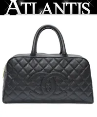 CHANEL シャネル ココマーク ボストンバッグ キャビア 黒 10番台 【74979】のサムネイル