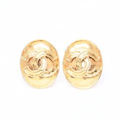 希少 CHANEL シャネル 94P ココマーク オーバル イヤリング - メルカリ
