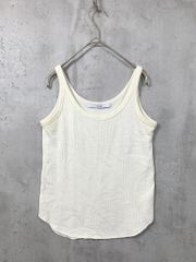 FRAMeWORK Rib Tank Top, Size Unknown/Off-White, Women's