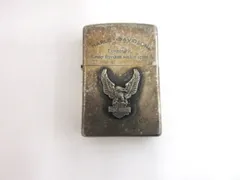 ジッポー ZIPPO ハーレー ダビッドソン HARLEY DAVIDSON 着火未確認 立体プレート オイルライター シルバーカラー のサムネイル