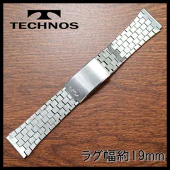 TECHNOS　ブレス　19mm　ヴィンテージ　腕時計 テクノス　 A-81のサムネイル