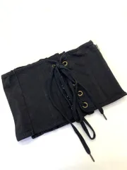 Ray BEAMS レイビームス 63-01-0216-391 キャンバス レースアップ コルセット 黒 ■■レディースのサムネイル
