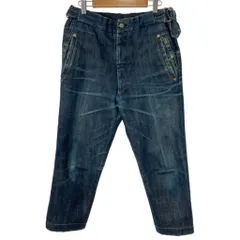 【中古】　Vivienne Westwood　デニムパンツ　Gパン　クロップド丈　アジャスター　無地　古着　/4304のサムネイル