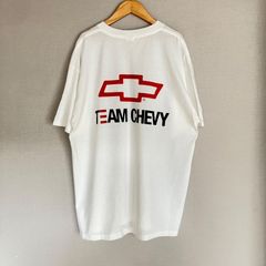 【Jesse着用】 ジャージー TEAM CHEVY Tシャツ ホワイト シボレー TEAM CHEVY Tシャツ straigh up - メルカリ