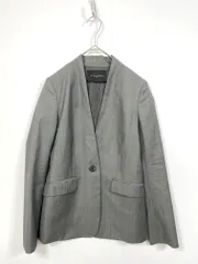 UNITED ARROWS ユナイテッドアローズ 定価40700円 UPCE ノーラペル 1ボタン ジャケット size34/グレー ■■レディース