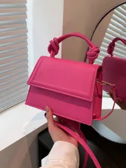 バッグ レディース ハンドバッグ 1個 プロモーション ソリッドカラー PUレザー 高品質 ニッチデザイン コミューター スモールスクエアバッグ、女性用 多用途 ショルダーバッグ