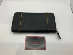 Neu interesse ブラック/イエロー ハイブリッドレザー長財布のサムネイル