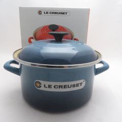 新品 ル・クルーゼ ココットロンド カリビアンブルー 18cm - メルカリ