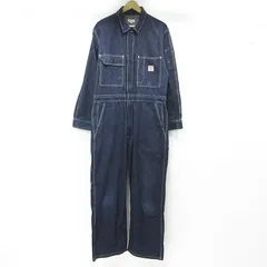 【三重本店】 中古 SUGAR CANE | シュガーケーン ロゴワッペンオールインワン ツナギ ネイビー インディゴ サイズ：L 【107】のサムネイル