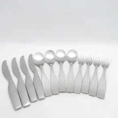 iittala イッタラ Citterio チッテリオ98 ディナースプーン フォーク ナイフ 12点 18-10 ステンレス カトラリーセット テーブルウェア 北欧 SU14713E1のサムネイル