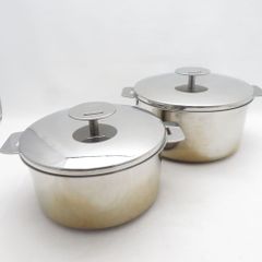 新品未使用】クリステル グラフィット 両手深鍋 18cm C18GK9 蓋付