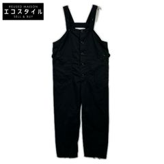 Engineered Garments PC Poplin Black Side Adjuster Overalls, Size S