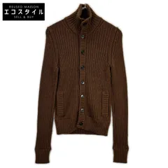 DOLCE&GABBANA　ドルチェアンドガッバーナ　ブラウン リブニット カーディガン　44のサムネイル