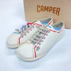 カンペール ツインズ ペウカミ スニーカー 24cm パンチング ブラック