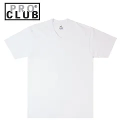 メンズ Tシャツプロクラブ PRO CLUBメンズ　Tシャツ106 COMFORT V-NECK S/S TEEコンフォート Vネック ショートスリーブ Tシャツ白 ホワイト男女兼用 半袖 インナー トップス ロサンゼルスHIPHOP ラッパー 無地のサムネイル