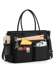Women's Tote Bag, 15.6-inch Laptop Bag, Work/Teacher/Nurse Bag, Professional Laptop Handbag, Laptop Messenger Bag, Large Capacity Tote Bag, Business Office Briefcase, Best for Female Teachers