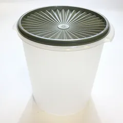 【B級品】【TM_378】Tupperware タッパーウェア マキシデコレーター カーキ  5.8ℓ  保存容器 タッパー  梅干し作り 味噌作り 手作り梅酒 密封容器のサムネイル