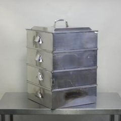18-8ステンレス 角蒸し器 2段 40㎝ - メルカリ