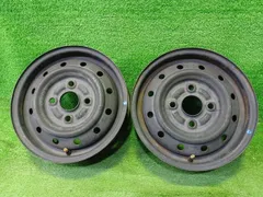 スズキ SUZUKI 純正 エブリィ  2本 ホイール スチール クロ 12インチ 4.00B 4穴 2本 100のサムネイル