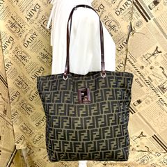 FENDI ズッキーノ トートバッグ 伊勢丹購入 ズッカ柄 キャンバス