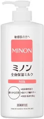ミノン 全身保湿ミルク 本体ボトル 400ml 大容量 ボディミルク 敏感肌 肌あれ防止 保湿 乾燥対策 弱酸性 低刺激性 医薬部外品のサムネイル
