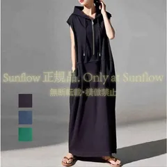 ワンピース 半袖 レディース 夏服 フレンチスリーブ フード付きワンピース ジップ ポケット 無地 体型カバー ロングワンピース 大人きれいめ オフィスカジュアル CBX624P008