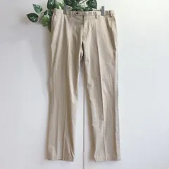 良品✨ スーツセレクト SUIT SELECT スラックス パンツ ベージュ コットン ビジネスのサムネイル