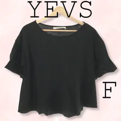 YEVS イーブス トップス カットソー カジュアル 半袖 レディース ブラック Fのサムネイル