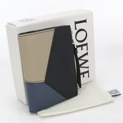 LOEWE ロエベ スリム　コンパクト　ウォレット パズル C510W73X09 二つ折り財布 クラシックカーフ【中古】 メンズのサムネイル