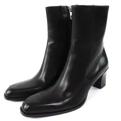 極美品△BALLY バリー TIURA-FE サイドジップ レザー ショートブーツ アンクルブーツ ブラック 35.5 保存袋付き イタリア製 レディースのサムネイル